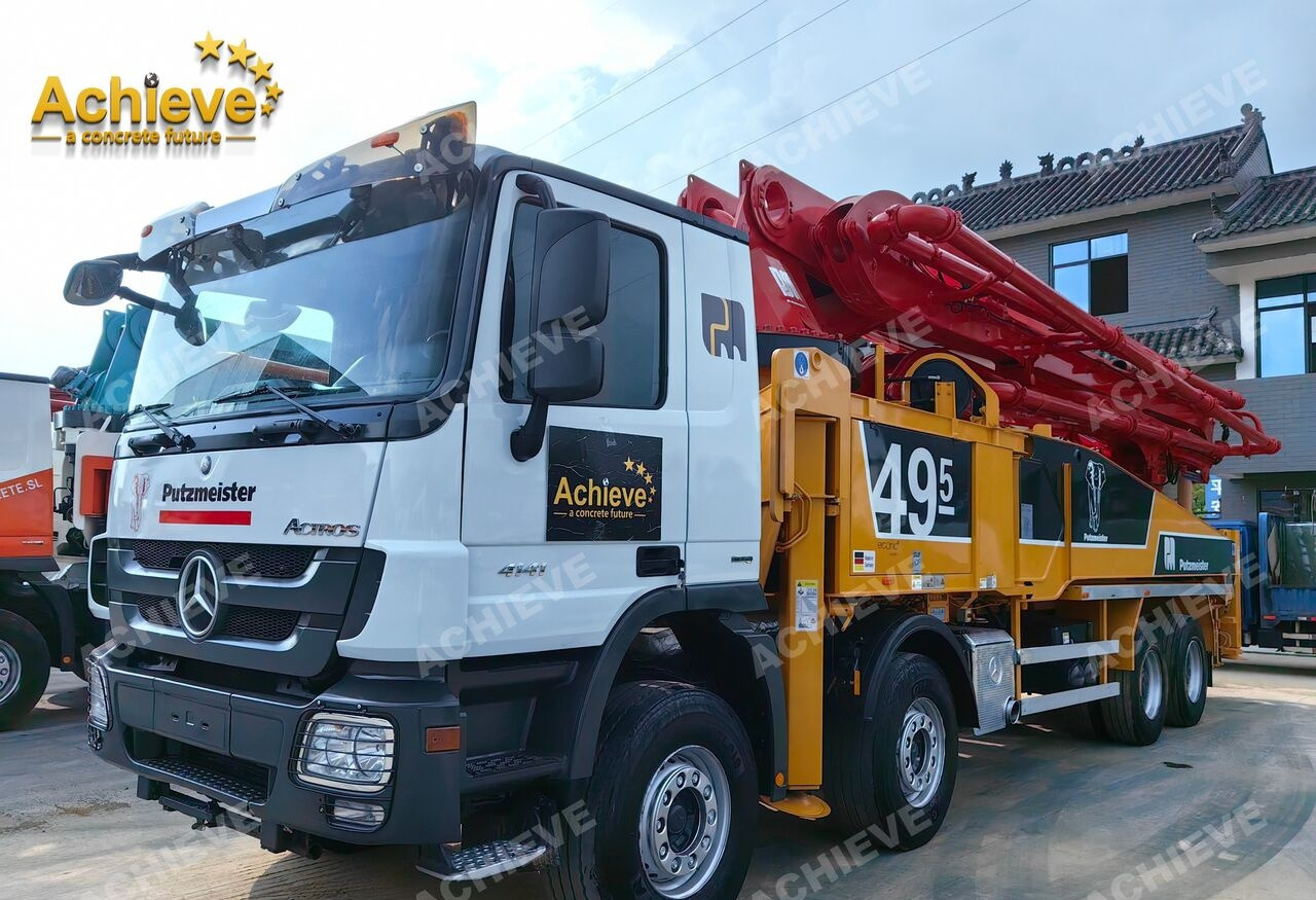 PUTZMEISTER Mercedes-Benz 4141 Putzmeister 49.5M 【ACHIEVE】TOP CONDITION!!! - Betonpumpa: 2 kép. PUTZMEISTER Mercedes-Benz 4141 Putzmeister 49.5M 【ACHIEVE】TOP CONDITION!!! - Betonpumpa: 2 kép.
