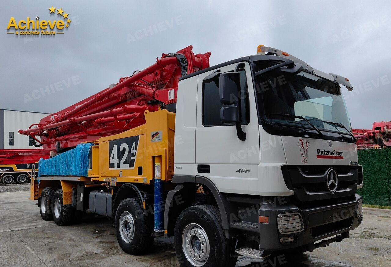 PUTZMEISTER Mercedes-Benz Actros 4141 concrete pumpM42-4R 170 m³【ACHIEVE】TOP CONDITION!!! - Betonpumpa: 4 kép. PUTZMEISTER Mercedes-Benz Actros 4141 concrete pumpM42-4R 170 m³【ACHIEVE】TOP CONDITION!!! - Betonpumpa: 4 kép.