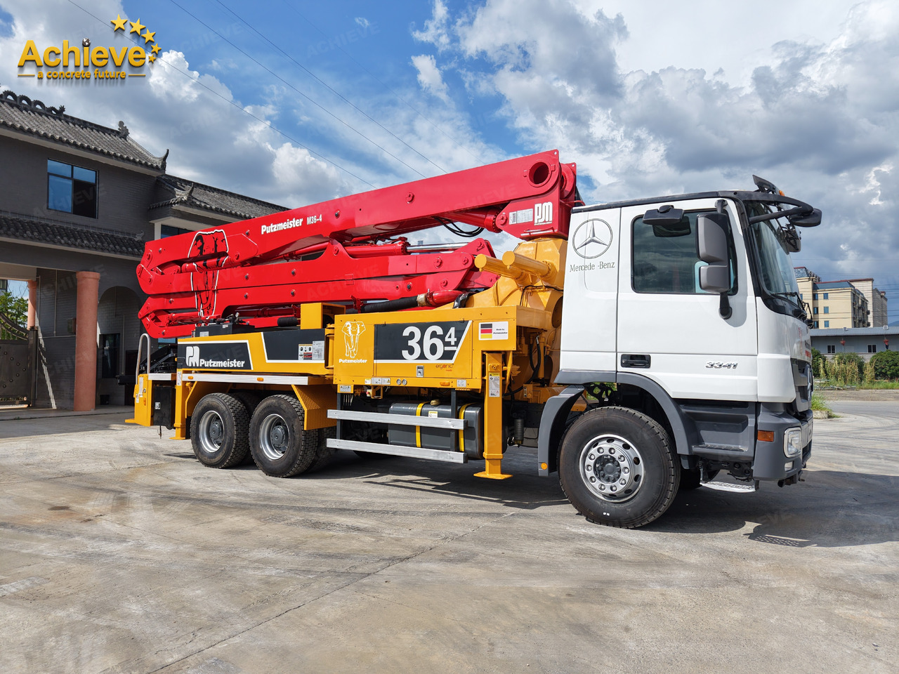 PUTZMEISTER Mercedes-Benz M36-4 2018 ACTROS 3341【ACHIEVE】TOP CONDITION!!! - Betonpumpa: 3 kép. PUTZMEISTER Mercedes-Benz M36-4 2018 ACTROS 3341【ACHIEVE】TOP CONDITION!!! - Betonpumpa: 3 kép.