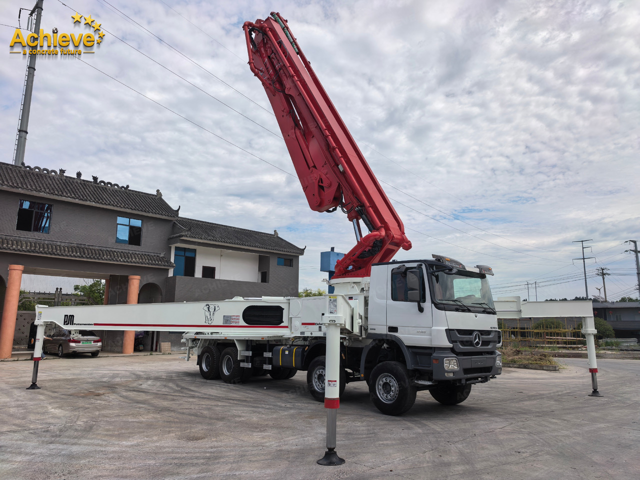 Putzmeister Putzmeister M56-4RZ Actros 4141Mercedes-Benz Concrete pump truck 【ACHIEVE】TOP CONDITION!!! - Betonpumpa: 1 kép. Putzmeister Putzmeister M56-4RZ Actros 4141Mercedes-Benz Concrete pump truck 【ACHIEVE】TOP CONDITION!!! - Betonpumpa: 1 kép.