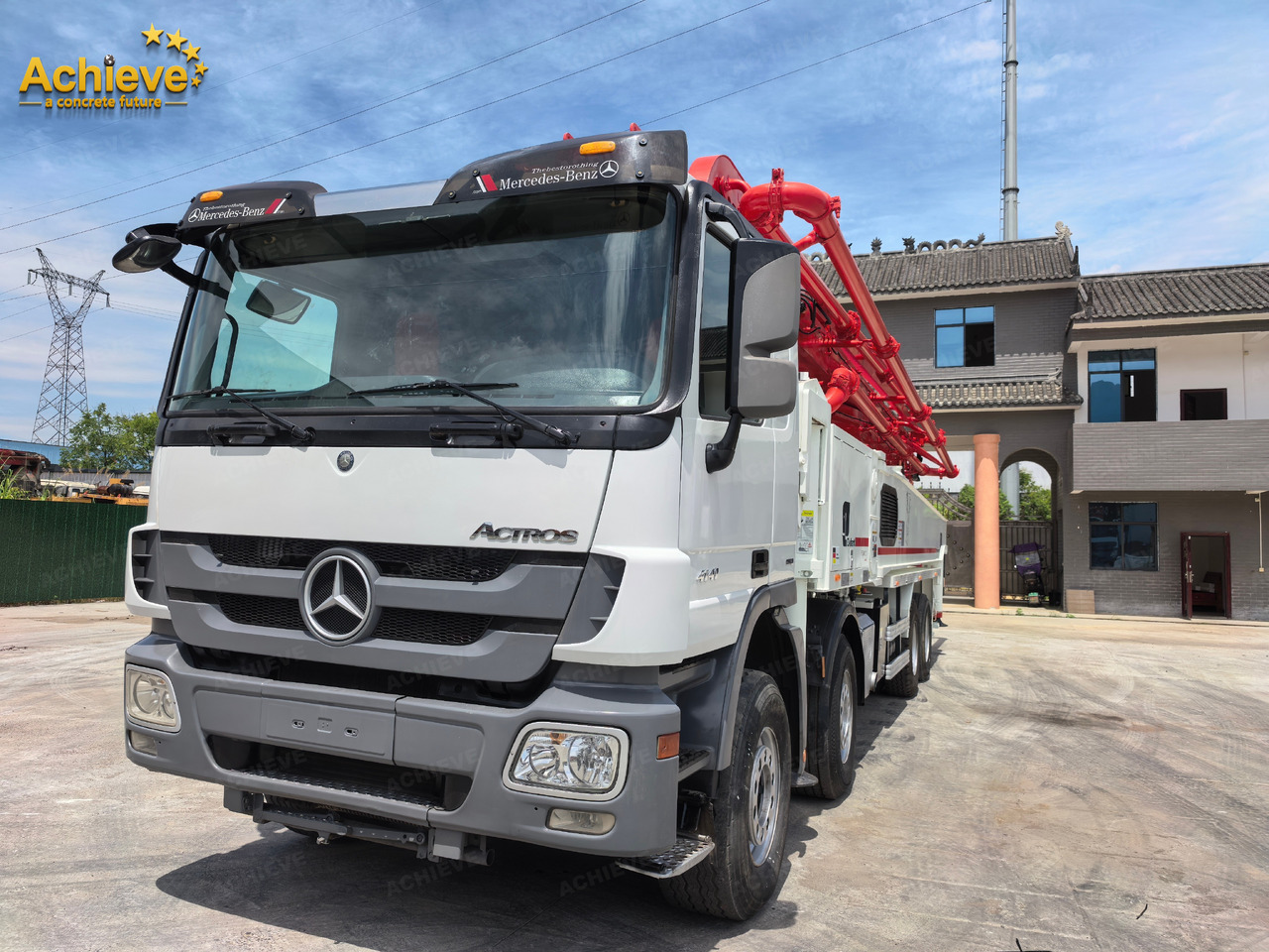 Putzmeister Putzmeister M56-4RZ Actros 4141Mercedes-Benz Concrete pump truck 【ACHIEVE】TOP CONDITION!!! - Betonpumpa: 4 kép. Putzmeister Putzmeister M56-4RZ Actros 4141Mercedes-Benz Concrete pump truck 【ACHIEVE】TOP CONDITION!!! - Betonpumpa: 4 kép.