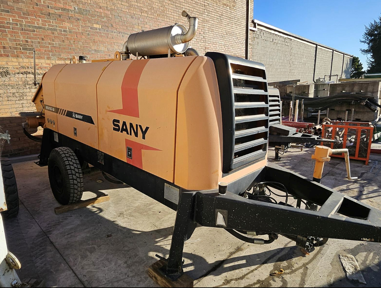 SANY 【ACHIEVE】TOP CONDITION!!! demo new low hours Sany Concrete Trailer Pump 2017 HBT5008C-5S - Stabil betonszivattyú: 1 kép. SANY 【ACHIEVE】TOP CONDITION!!! demo new low hours Sany Concrete Trailer Pump 2017 HBT5008C-5S - Stabil betonszivattyú: 1 kép.