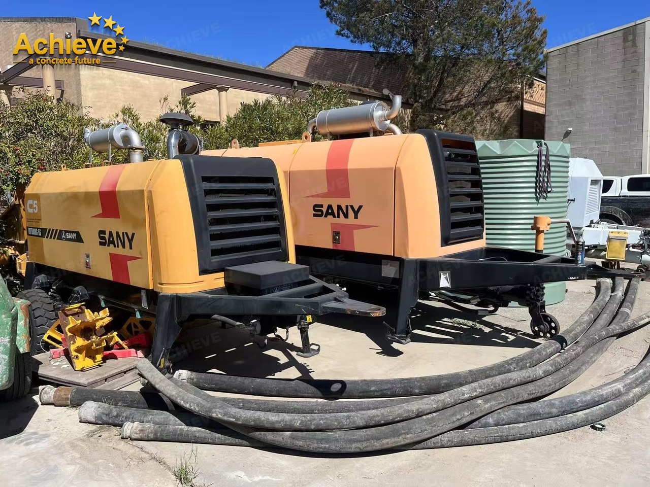 SANY SANY 【ACHIEVE】TOP CONDITION!!! demo new low hours Sany Concrete Trailer Pump 2017 HBT5008C-5S - Stabil betonszivattyú: 3 kép. SANY SANY 【ACHIEVE】TOP CONDITION!!! demo new low hours Sany Concrete Trailer Pump 2017 HBT5008C-5S - Stabil betonszivattyú: 3 kép.