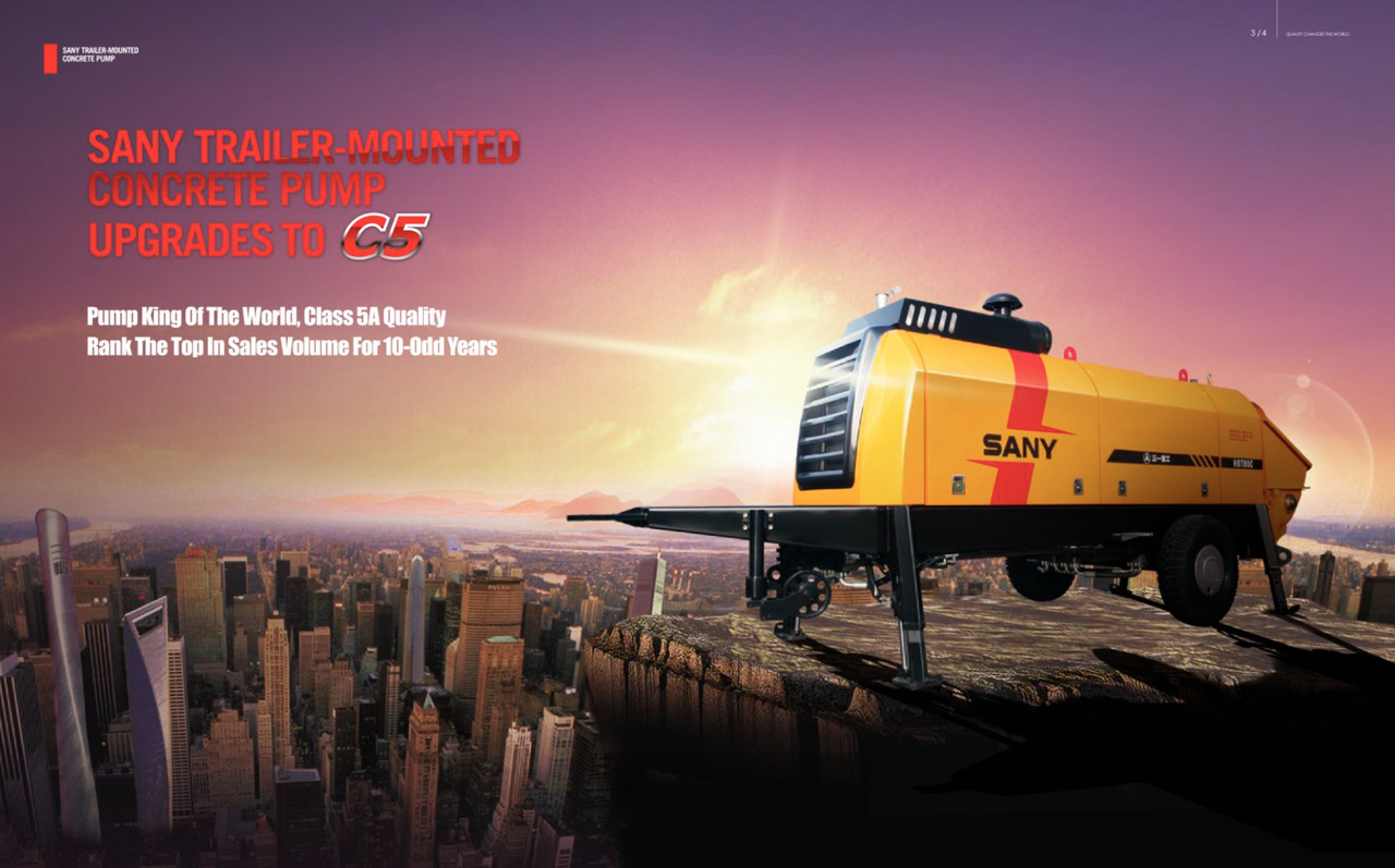 SANY SANY 【ACHIEVE】TOP CONDITION!!! demo new low hours Sany Concrete Trailer Pump 2017 HBT5008C-5S - Stabil betonszivattyú: 5 kép. SANY SANY 【ACHIEVE】TOP CONDITION!!! demo new low hours Sany Concrete Trailer Pump 2017 HBT5008C-5S - Stabil betonszivattyú: 5 kép.