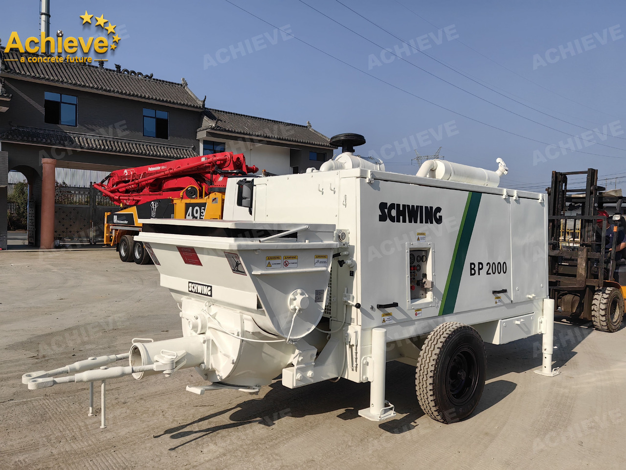 Schwing BP2000 5000kg 2008 Concrete Pump With Brand New High Quality 【ACHIEVE】 TOP CONDITION!!! - Stabil betonszivattyú: 2 kép. Schwing BP2000 5000kg 2008 Concrete Pump With Brand New High Quality 【ACHIEVE】 TOP CONDITION!!! - Stabil betonszivattyú: 2 kép.