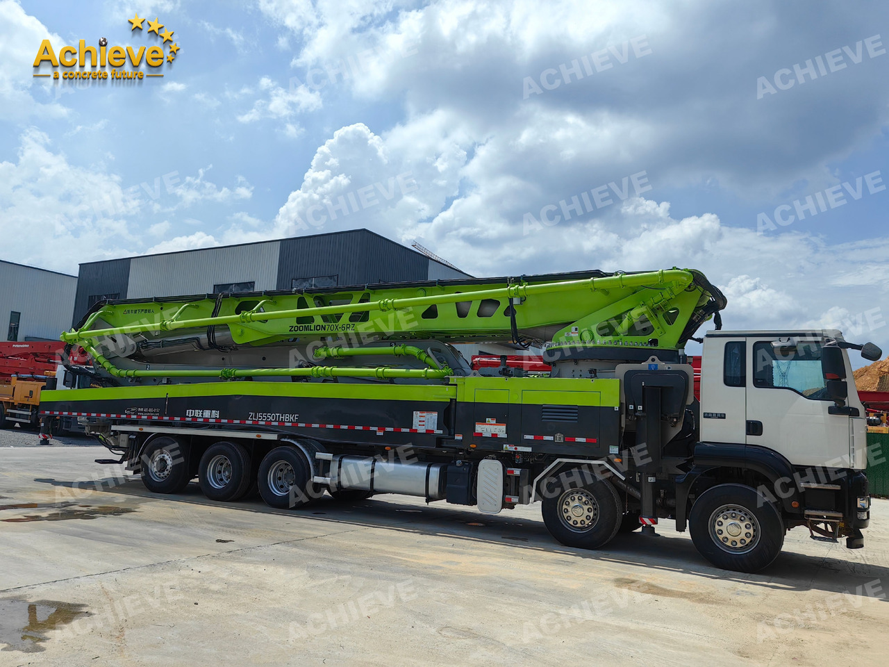 Zoomlion Zoomlion 70M 70X-6RZ Concrete pump truck ACTROS 4141 【ACHIEVE】TOP CONDITION!!! - Betonpumpa: 5 kép. Zoomlion Zoomlion 70M 70X-6RZ Concrete pump truck ACTROS 4141 【ACHIEVE】TOP CONDITION!!! - Betonpumpa: 5 kép.