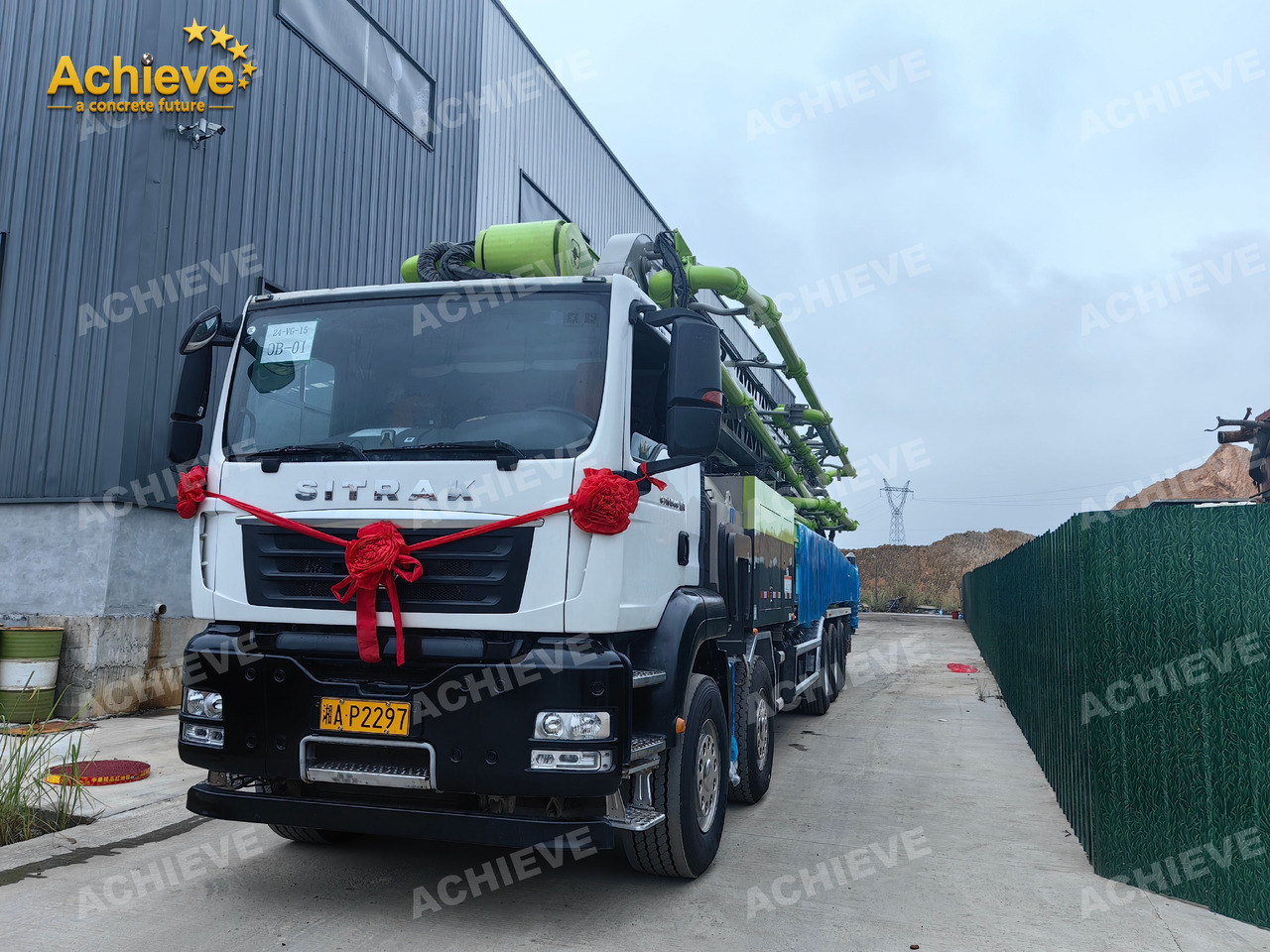 Zoomlion Zoomlion 70M 70X-6RZ Concrete pump truck ACTROS 4141 【ACHIEVE】TOP CONDITION!!! - Betonpumpa: 4 kép. Zoomlion Zoomlion 70M 70X-6RZ Concrete pump truck ACTROS 4141 【ACHIEVE】TOP CONDITION!!! - Betonpumpa: 4 kép.