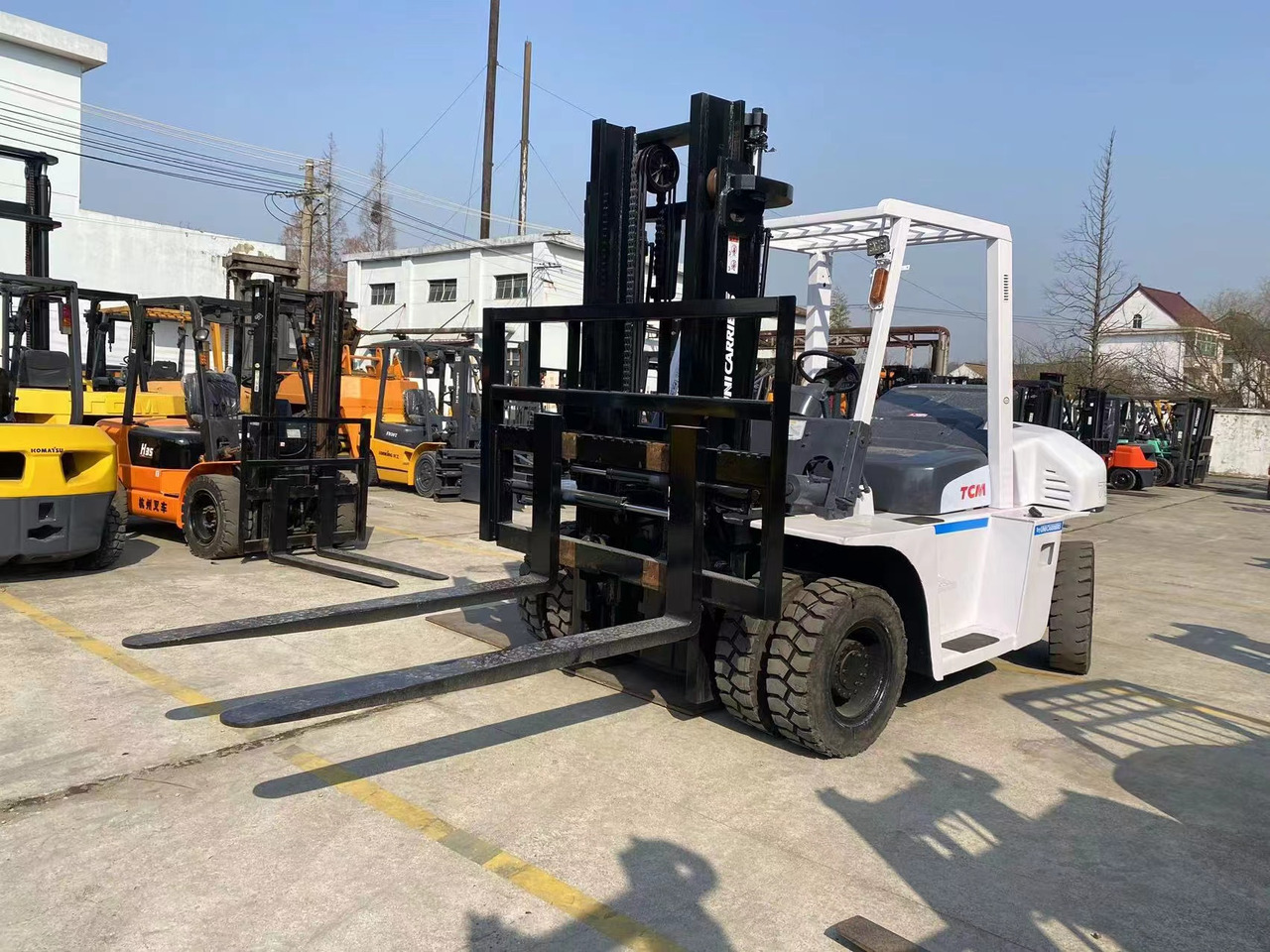 TCM 7 ton Diesel Forklift Used Condition FD70 Forklift Truck - Dízel targonca: 3 kép. TCM 7 ton Diesel Forklift Used Condition FD70 Forklift Truck - Dízel targonca: 3 kép.