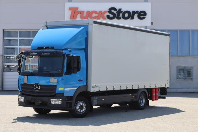 Mercedes-Benz Atego 1230 L - Ponyvás teherautó: 1 kép. Mercedes-Benz Atego 1230 L - Ponyvás teherautó: 1 kép.