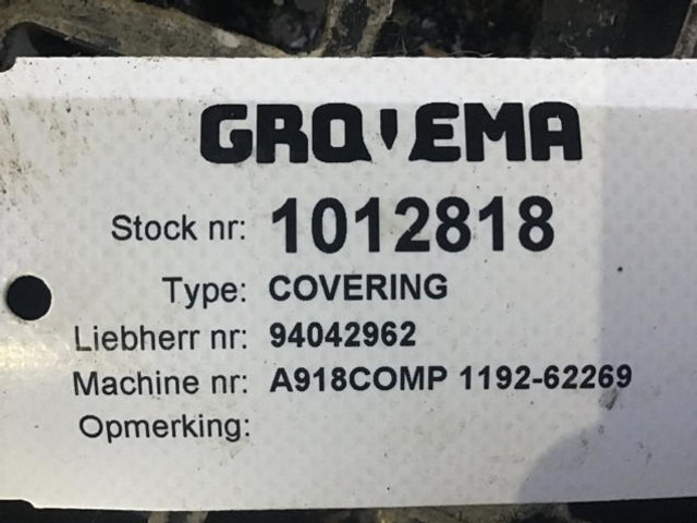 Liebherr A914 Compact - Motorháztető: 5 kép. Liebherr A914 Compact - Motorháztető: 5 kép.