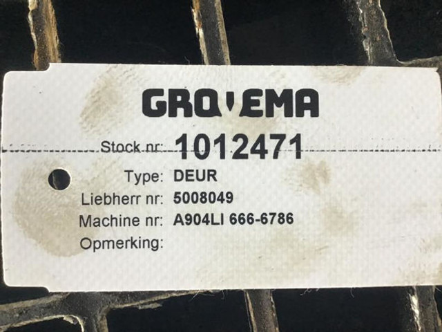Liebherr Cabin Door - Ajtó és alkatrészek: 3 kép. Liebherr Cabin Door - Ajtó és alkatrészek: 3 kép.
