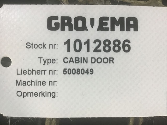 Liebherr Cabin Door - Ajtó és alkatrészek: 5 kép. Liebherr Cabin Door - Ajtó és alkatrészek: 5 kép.