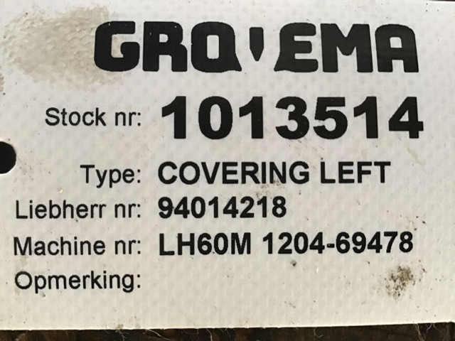 Liebherr Covering Left - Motorháztető: 2 kép. Liebherr Covering Left - Motorháztető: 2 kép.