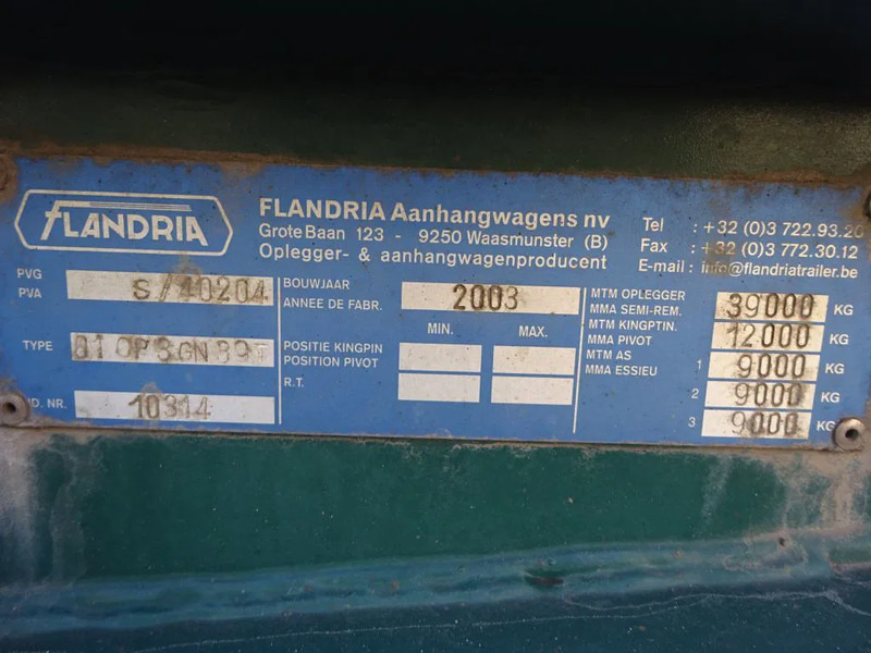 Flandria 40 FT Container Chassis / BPW + Disc / Lift Axle - Félpótkocsi cserefelépítményes: 5 kép. Flandria 40 FT Container Chassis / BPW + Disc / Lift Axle - Félpótkocsi cserefelépítményes: 5 kép.