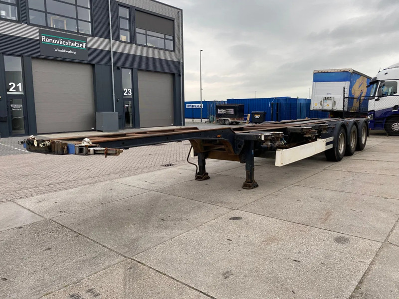 Kögel SW24 Container Chassis / 2x Extendable / BPW + Drum - Félpótkocsi cserefelépítményes: 4 kép. Kögel SW24 Container Chassis / 2x Extendable / BPW + Drum - Félpótkocsi cserefelépítményes: 4 kép.