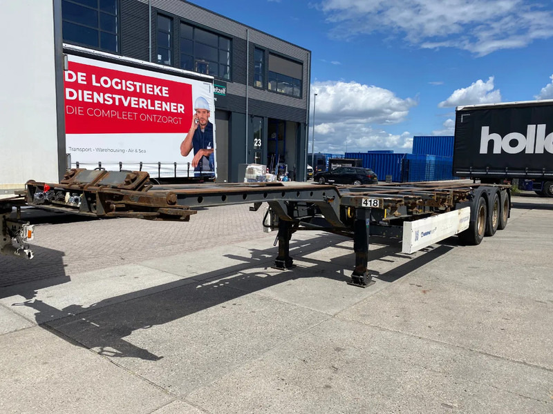 Krone SD 27 / Container Chassis / BPW + Drum / 1x Extendable / 45 FT - Félpótkocsi cserefelépítményes: 4 kép. Krone SD 27 / Container Chassis / BPW + Drum / 1x Extendable / 45 FT - Félpótkocsi cserefelépítményes: 4 kép.