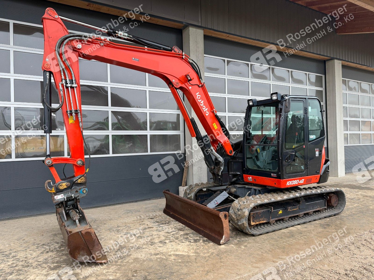 Kubota KX080-4 Minibagger / BJ2019 / nur 2545h /Klima - Minikotró: 1 kép. Kubota KX080-4 Minibagger / BJ2019 / nur 2545h /Klima - Minikotró: 1 kép.