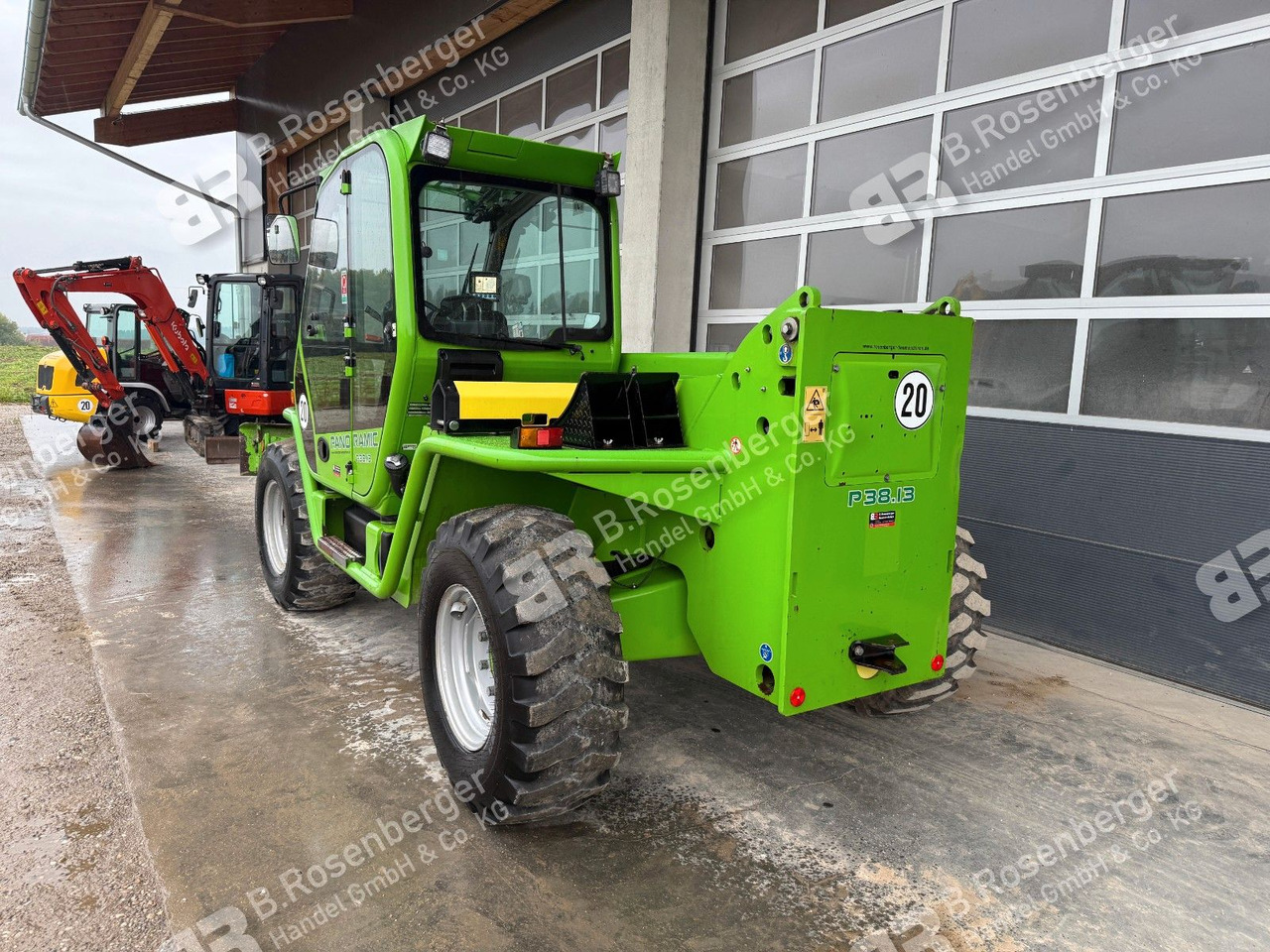 Merlo P38.13 / inkl. Gabel+Schaufel / BüVo / nur 2971h - Teleszkópos rakodó: 3 kép. Merlo P38.13 / inkl. Gabel+Schaufel / BüVo / nur 2971h - Teleszkópos rakodó: 3 kép.