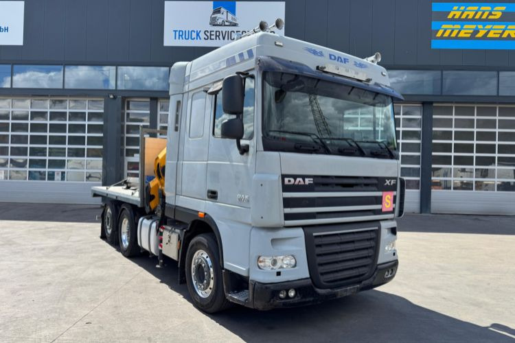 DAF XF510 Effer 255-5 6x2 SZM/Pritsche - Darus autó: 4 kép. DAF XF510 Effer 255-5 6x2 SZM/Pritsche - Darus autó: 4 kép.