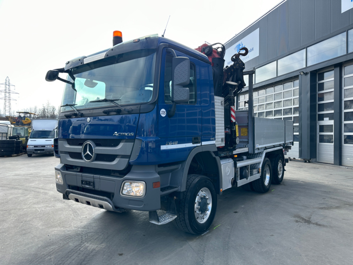 MERCEDES Actros 2648 6x4/4 Fassi455 SZM/Pritsche - Darus autó: 1 kép. MERCEDES Actros 2648 6x4/4 Fassi455 SZM/Pritsche - Darus autó: 1 kép.