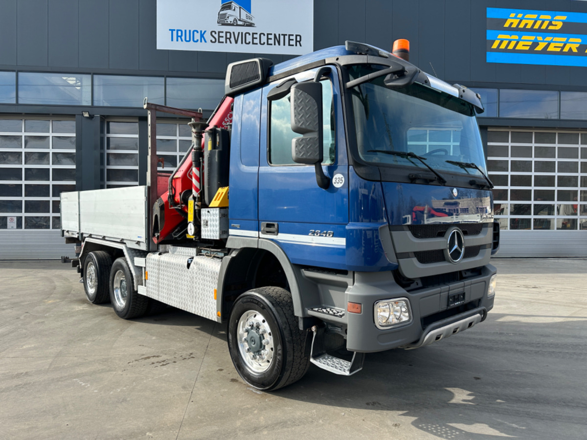 MERCEDES Actros 2648 6x4/4 Fassi455 SZM/Pritsche - Darus autó: 4 kép. MERCEDES Actros 2648 6x4/4 Fassi455 SZM/Pritsche - Darus autó: 4 kép.