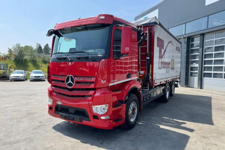 Mercedes-Benz Actros 2646 6x2 Palfinger 18002-5 - Darus autó: 3 kép. Mercedes-Benz Actros 2646 6x2 Palfinger 18002-5 - Darus autó: 3 kép.