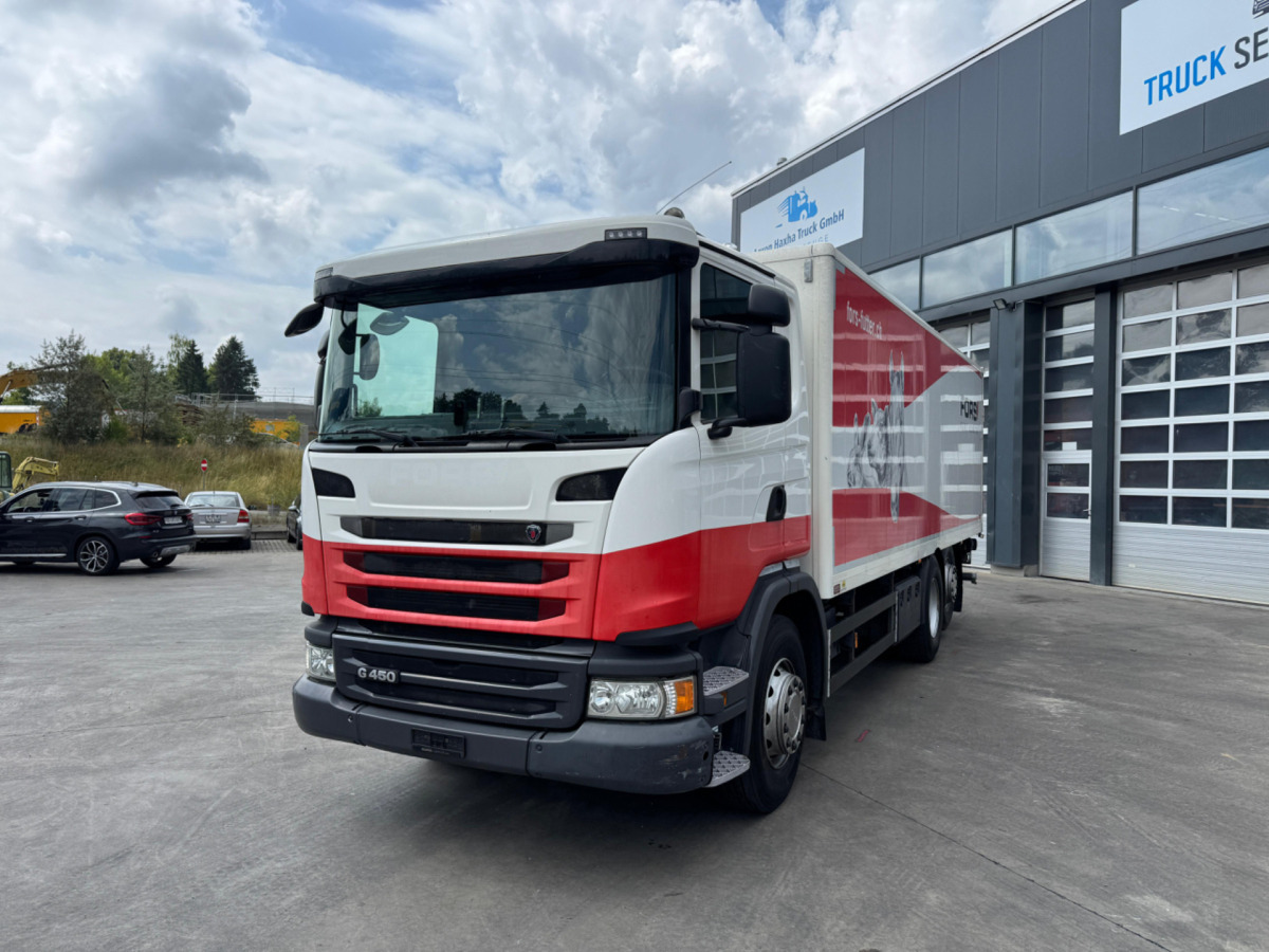 SCANIA G450 6x2 Koffer - Dobozos felépítményű teherautó: 1 kép. SCANIA G450 6x2 Koffer - Dobozos felépítményű teherautó: 1 kép.