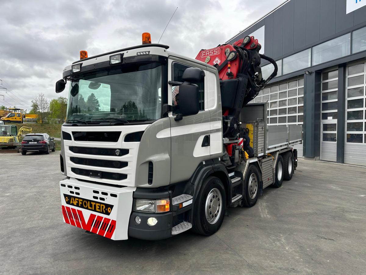 SCANIA G480 8x4 SZM/Pritsche Fassi 950 lízing SCANIA G480 8x4 SZM/Pritsche Fassi 950: 10 kép.