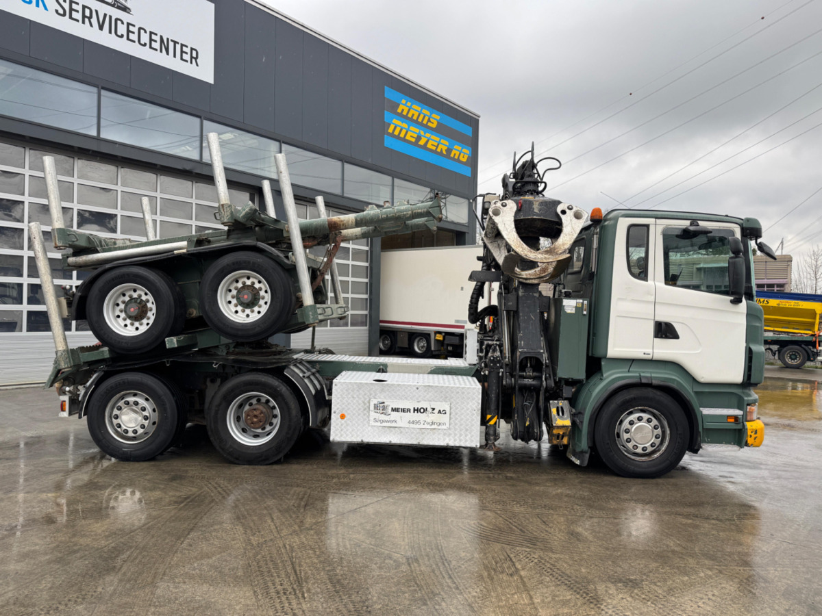 SCANIA R480 6x2 Loglift F265 mit Dolly - Rönkszállító teherautó: 4 kép. SCANIA R480 6x2 Loglift F265 mit Dolly - Rönkszállító teherautó: 4 kép.