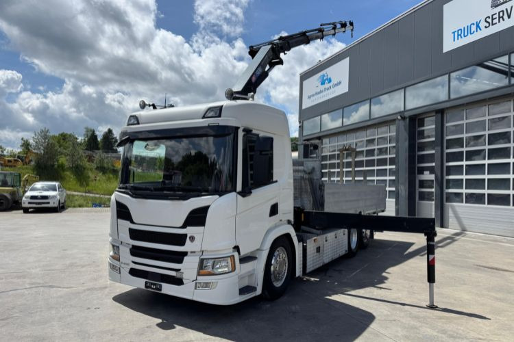 Scania P410 6x2 HMF1920-5 - Darus autó: 4 kép. Scania P410 6x2 HMF1920-5 - Darus autó: 4 kép.