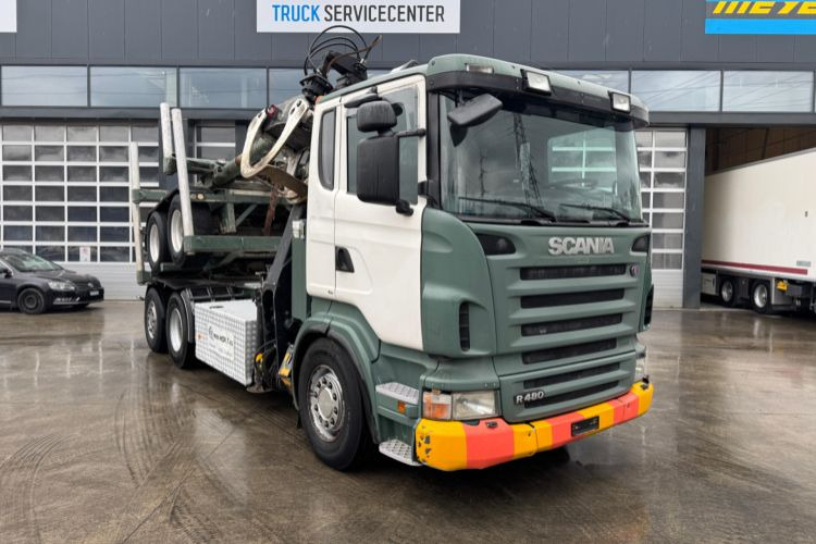 Scania R480 6x2 Loglift F265 mit Dolly - Teherautó: 3 kép. Scania R480 6x2 Loglift F265 mit Dolly - Teherautó: 3 kép.