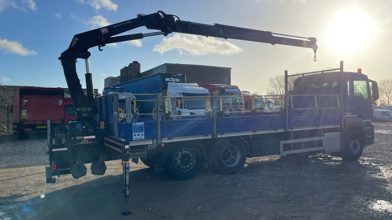 Man TGS 26.360 - Platós teherautó, Darus autó: 4 kép. Man TGS 26.360 - Platós teherautó, Darus autó: 4 kép.