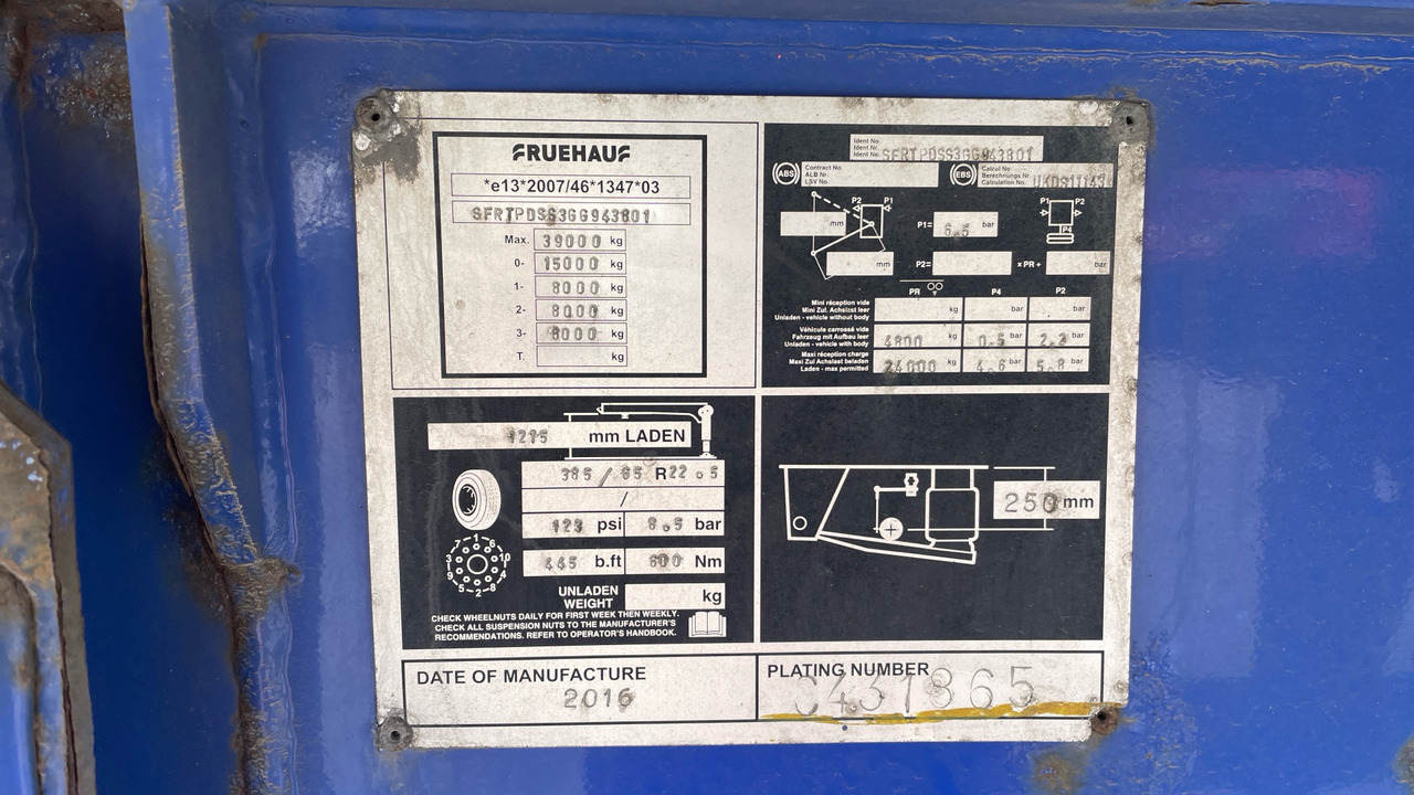 Pótkocsi FRUEHAUF TIPPER: 11 kép.