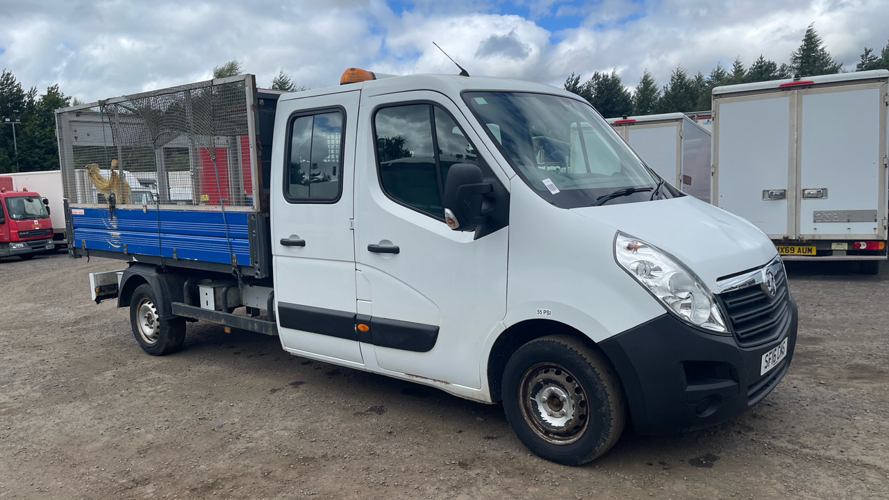 Vauxhall Movano 2.3 CDTI BiTurbo ecoFLEX H1 Crew Cab Tipper 136ps - Billenőplatós kisteherautó: 1 kép. Vauxhall Movano 2.3 CDTI BiTurbo ecoFLEX H1 Crew Cab Tipper 136ps - Billenőplatós kisteherautó: 1 kép.