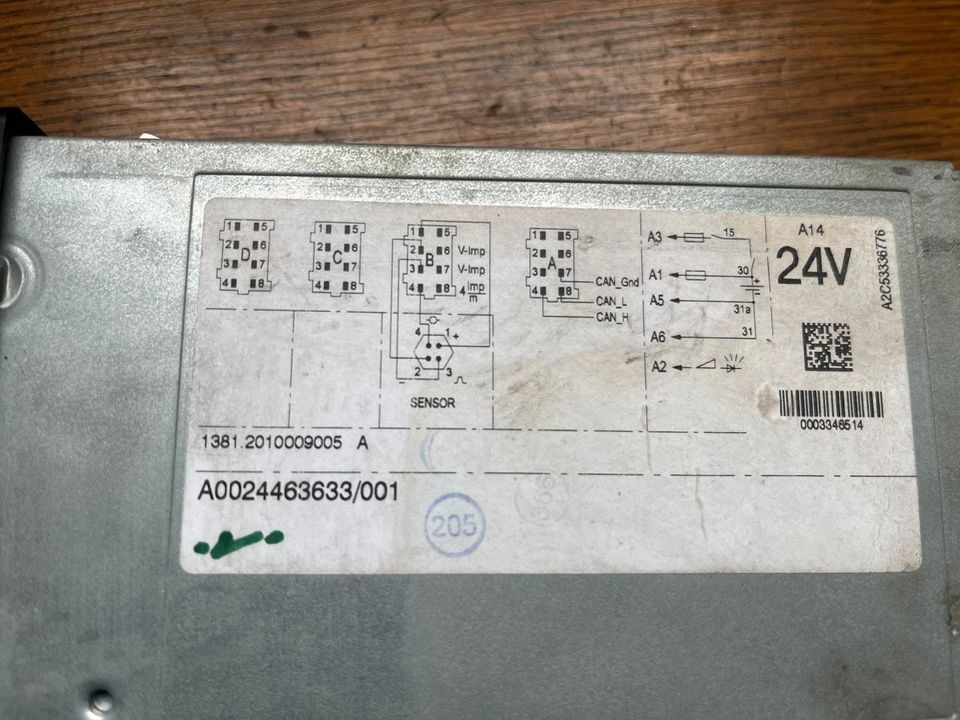 Mercedes Actros MP4 Tachograph A0024463633 - Tachográf - Teherautó: 2 kép. Mercedes Actros MP4 Tachograph A0024463633 - Tachográf - Teherautó: 2 kép.