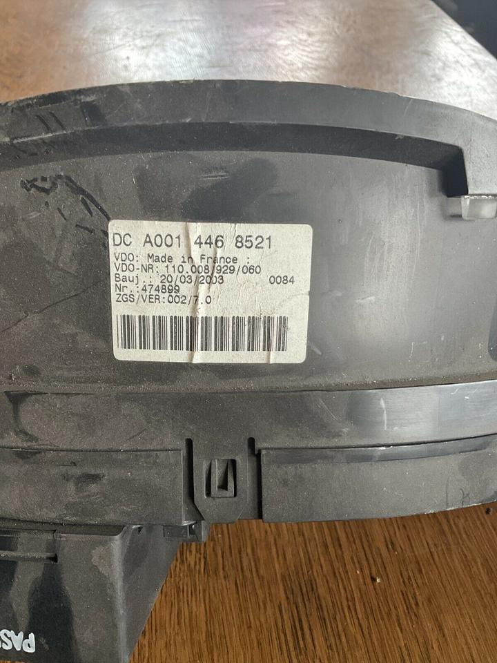 Mercedes Sprinter Kombiinstrument Tacho A0014468521 - Tachográf - Teherautó: 2 kép. Mercedes Sprinter Kombiinstrument Tacho A0014468521 - Tachográf - Teherautó: 2 kép.
