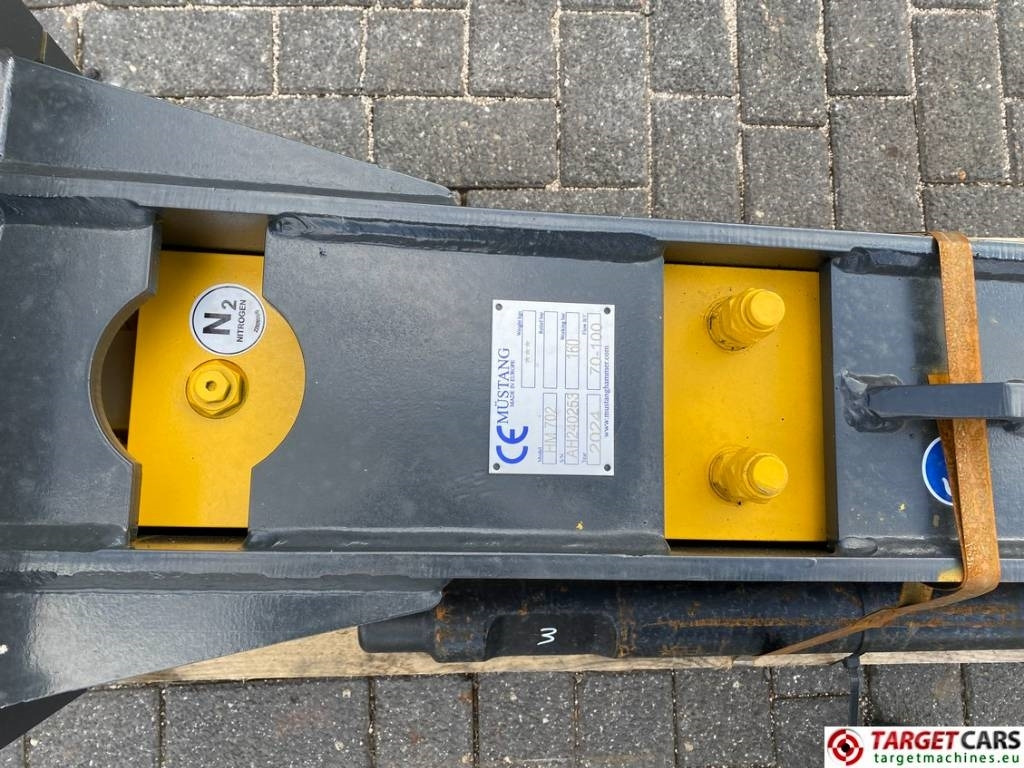 Új Hidraulikus törőfej - Építőipari gépek Mustang HM702 Hydraulic Excavator Breaker Hammer 6~13T NEW: 11 kép.