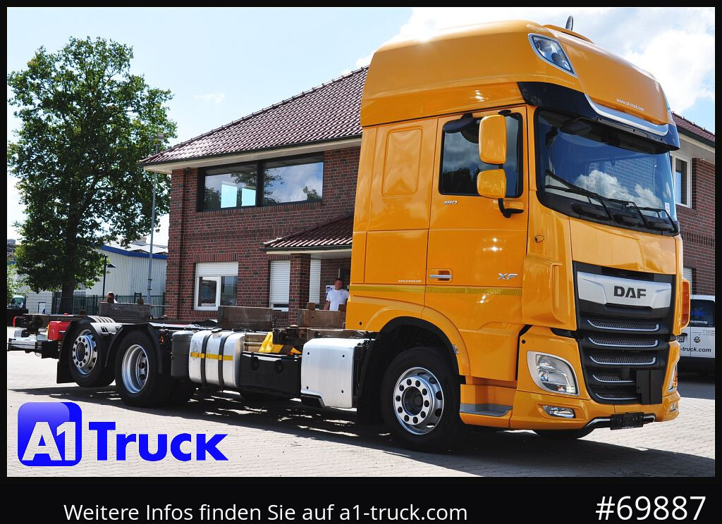 DAF XF 480, MultiBDF, 7,45, Standklima, LBW, - Cserefelépítményes teherautó: 1 kép. DAF XF 480, MultiBDF, 7,45, Standklima, LBW, - Cserefelépítményes teherautó: 1 kép.