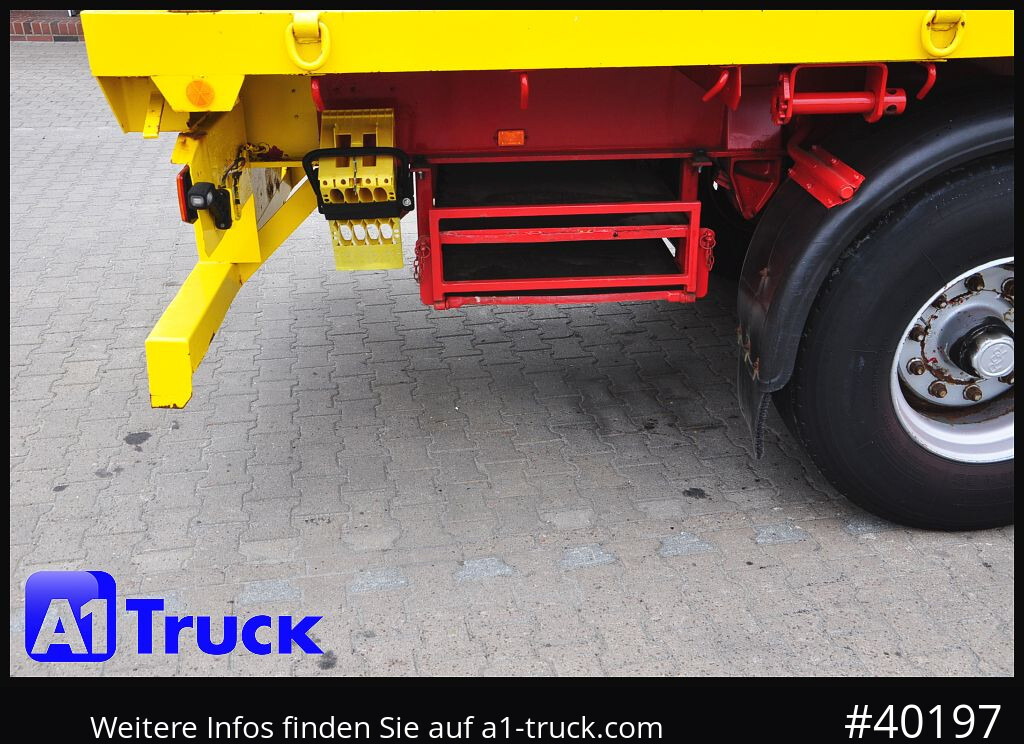 FAYMONVILLE Plattform, Steel Suspension, Container Twistlock, - Platós félpótkocsi: 4 kép. FAYMONVILLE Plattform, Steel Suspension, Container Twistlock, - Platós félpótkocsi: 4 kép.