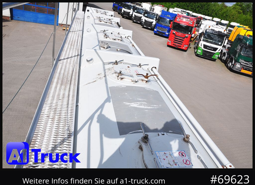 FELDBINDER KIP 52/7000/A/2, Kippsilo 52.3 ADR, 52m³, 52000 Liter - Silós félpótkocsi: 3 kép. FELDBINDER KIP 52/7000/A/2, Kippsilo 52.3 ADR, 52m³, 52000 Liter - Silós félpótkocsi: 3 kép.