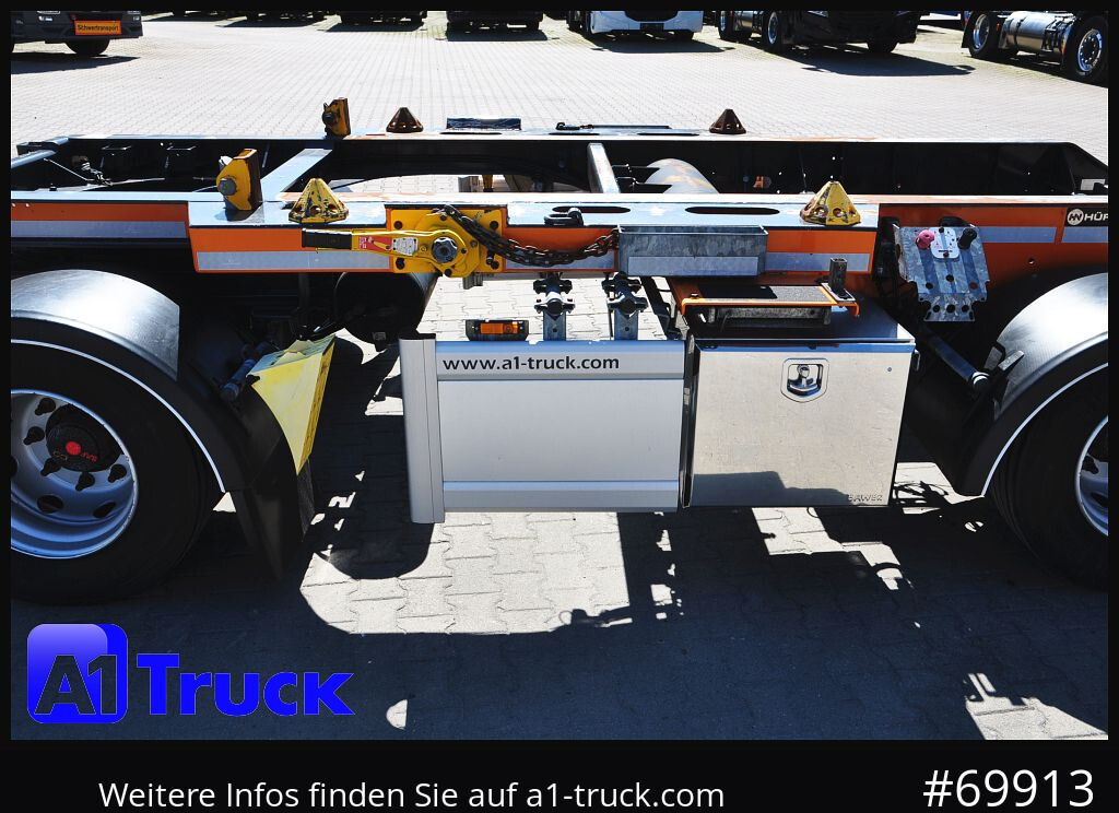 HUEFFERMANN HMA 1812 ZB HTM, Absetz City, Safety-Fix Luft, - Multiliftes/ Konténerszállító pótkocsi: 2 kép. HUEFFERMANN HMA 1812 ZB HTM, Absetz City, Safety-Fix Luft, - Multiliftes/ Konténerszállító pótkocsi: 2 kép.