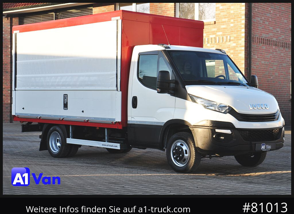 IVECO Daily 35C15 Getränke, ZV, Schwingsitz - Ponyvás kisteherautó: 1 kép. IVECO Daily 35C15 Getränke, ZV, Schwingsitz - Ponyvás kisteherautó: 1 kép.