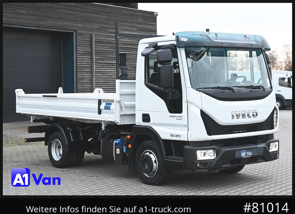 IVECO Eurocargo 80E21 Kipper, Meiller, Klima, 2x AHK - Billenőplatós kisteherautó: 1 kép. IVECO Eurocargo 80E21 Kipper, Meiller, Klima, 2x AHK - Billenőplatós kisteherautó: 1 kép.