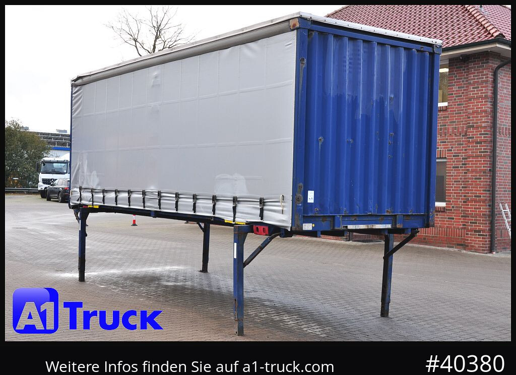 KRONE 7.45 BDF Wechselbrücke, Schiebeplane - Ponyvás felépítmény: 1 kép. KRONE 7.45 BDF Wechselbrücke, Schiebeplane - Ponyvás felépítmény: 1 kép.