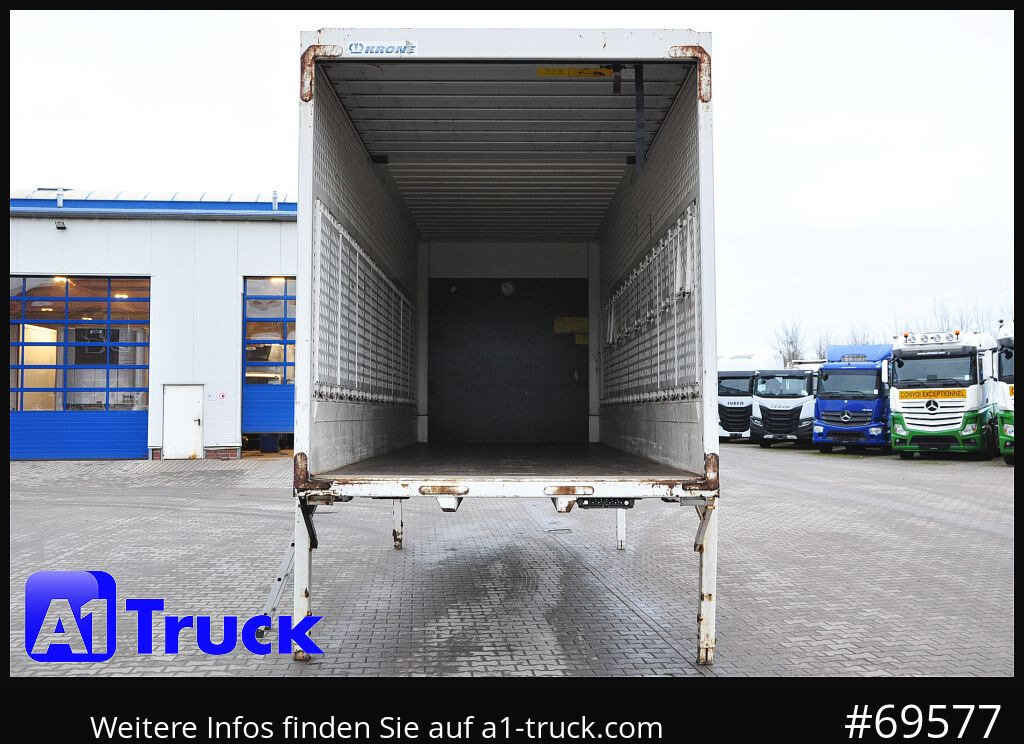 KRONE BDF 7,45 Koffer, Textil 2750mm innen, 20 x vorhanden - Doboz felépitmény: 2 kép. KRONE BDF 7,45 Koffer, Textil 2750mm innen, 20 x vorhanden - Doboz felépitmény: 2 kép.