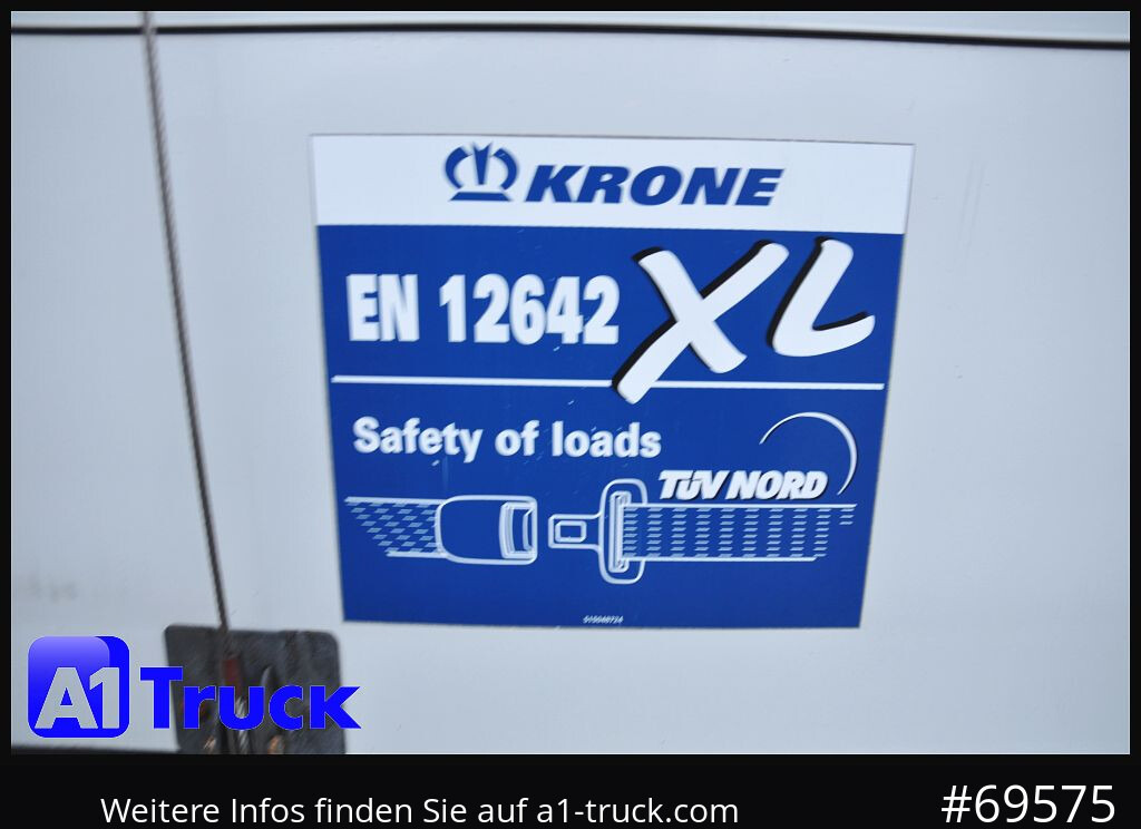 KRONE BDF 7,45 Koffer, Textil 2750mm innen, 20 x vorhanden - Doboz felépitmény: 5 kép. KRONE BDF 7,45 Koffer, Textil 2750mm innen, 20 x vorhanden - Doboz felépitmény: 5 kép.