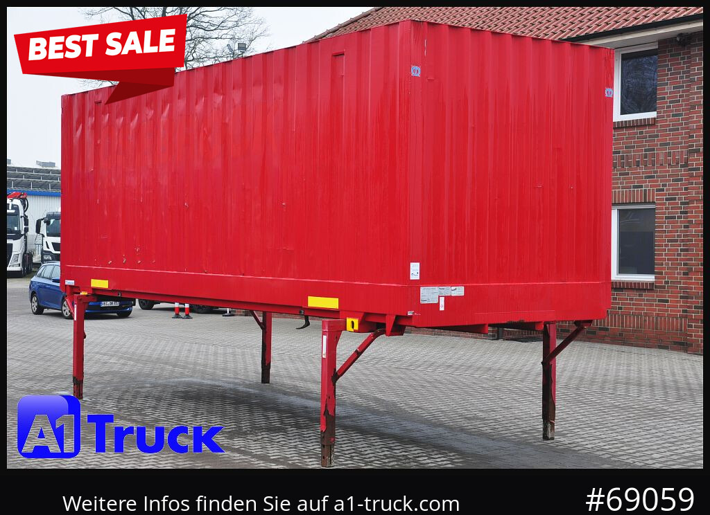 KRONE BDF 7,45 Wechselbrücke Koffer, Zurrösen in den Seitenwänden - Doboz felépitmény: 1 kép. KRONE BDF 7,45 Wechselbrücke Koffer, Zurrösen in den Seitenwänden - Doboz felépitmény: 1 kép.