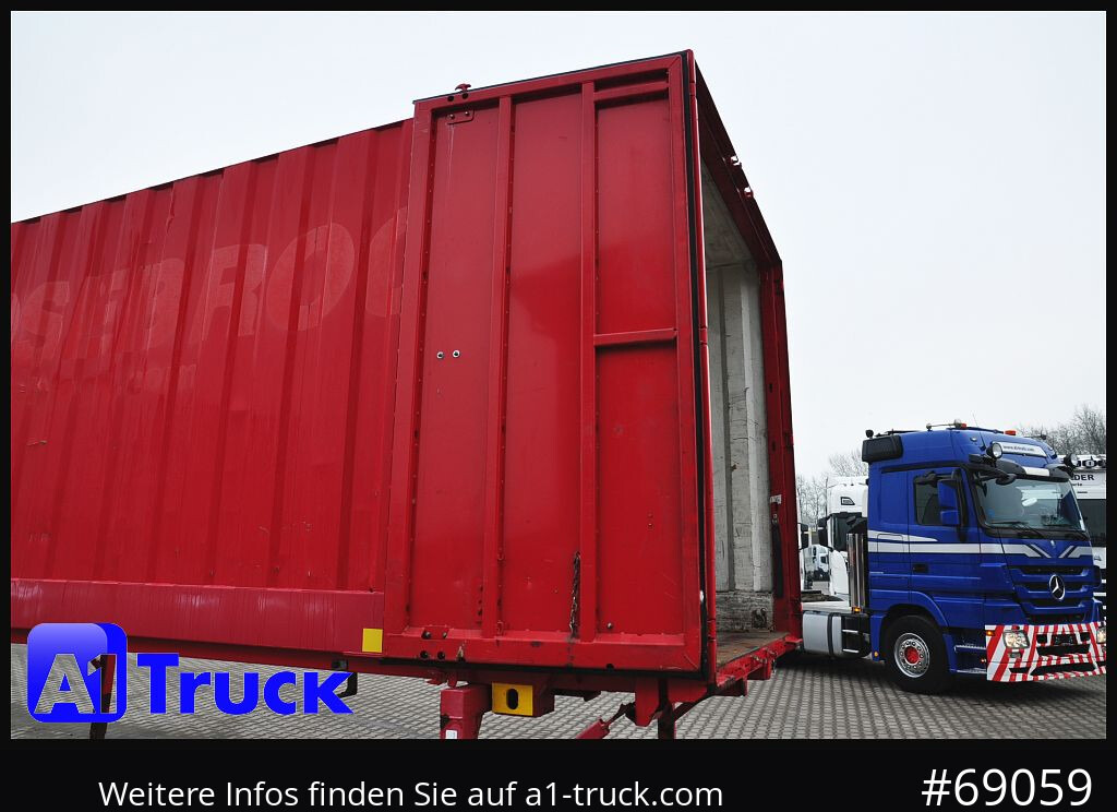 KRONE BDF 7,45 Wechselbrücke Koffer, Zurrösen in den Seitenwänden - Doboz felépitmény: 2 kép. KRONE BDF 7,45 Wechselbrücke Koffer, Zurrösen in den Seitenwänden - Doboz felépitmény: 2 kép.