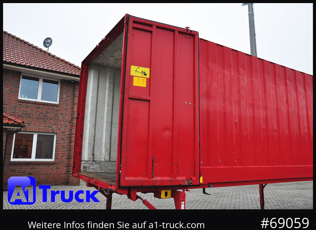 KRONE BDF 7,45 Wechselbrücke Koffer, Zurrösen in den Seitenwänden - Doboz felépitmény: 3 kép. KRONE BDF 7,45 Wechselbrücke Koffer, Zurrösen in den Seitenwänden - Doboz felépitmény: 3 kép.