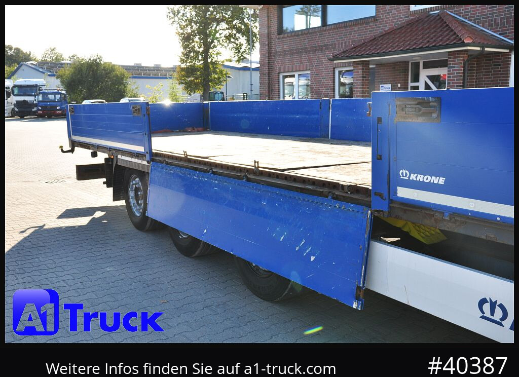 KRONE Mega, Pritsche, 1 Vorbesitzer, TÜV 01-2026, Staplerhalterung - Platós félpótkocsi: 2 kép. KRONE Mega, Pritsche, 1 Vorbesitzer, TÜV 01-2026, Staplerhalterung - Platós félpótkocsi: 2 kép.